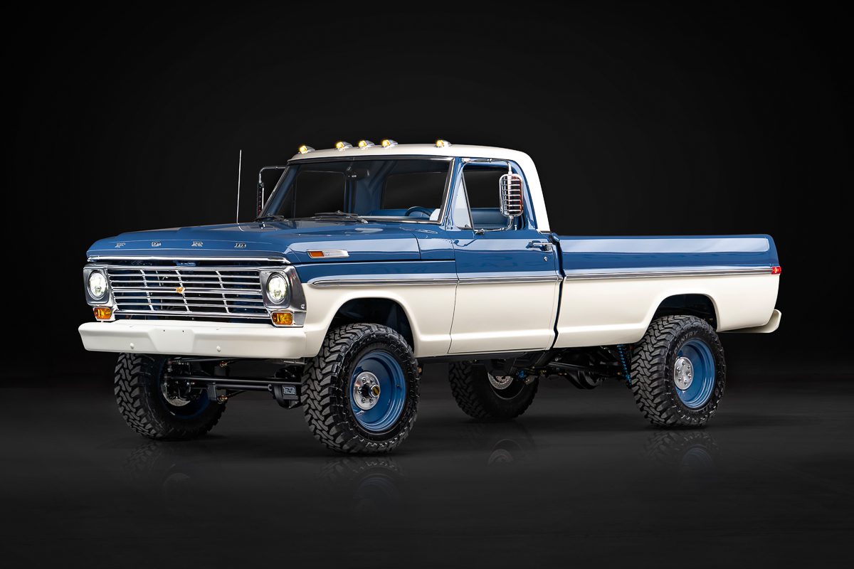 Restored dentside Ford truck